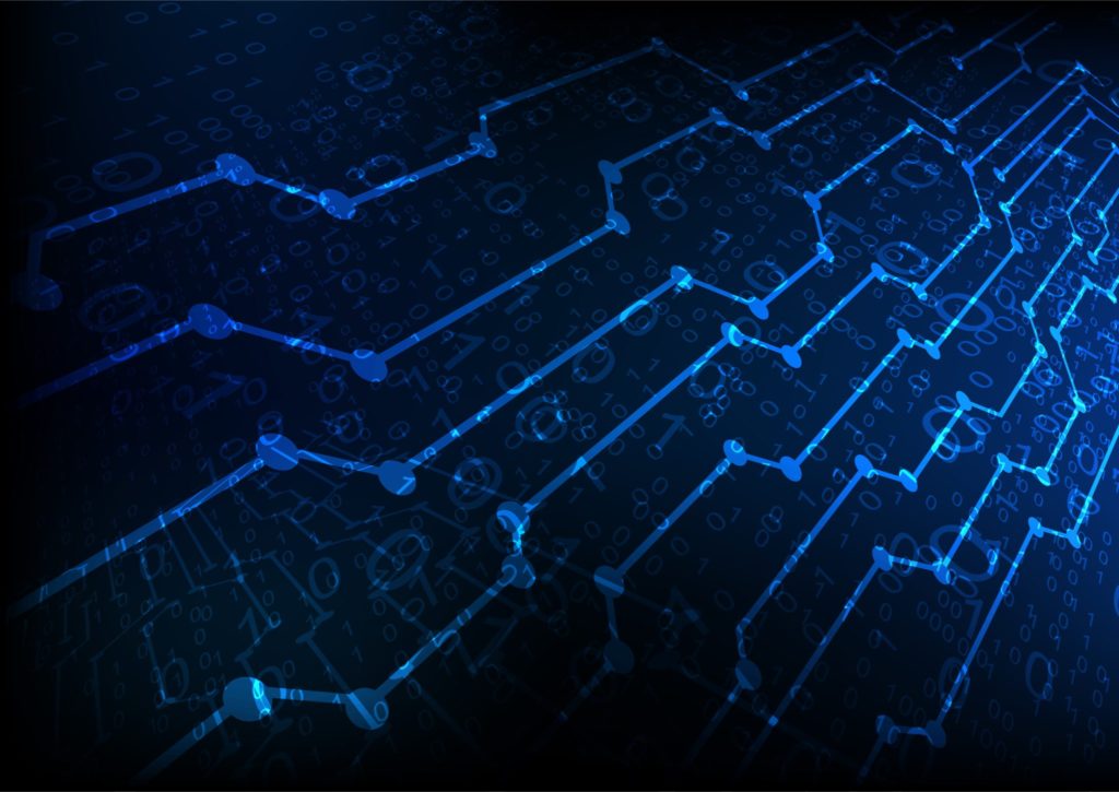 Digital graphic of a circuit