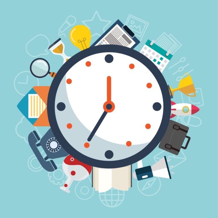 Graphic of a clock