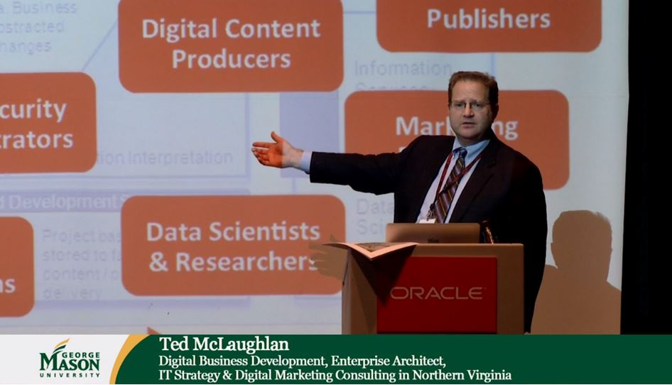 Ted McLaughlan speaking at GMU