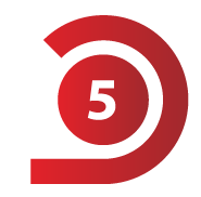Graphic of the number 5