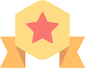 Award with star on it