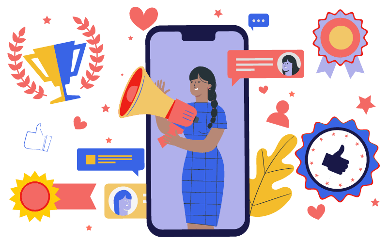 Virginia digital marketing animated icons