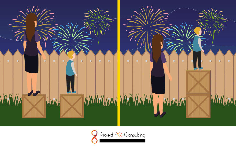 Project 986 DEI values example illustration