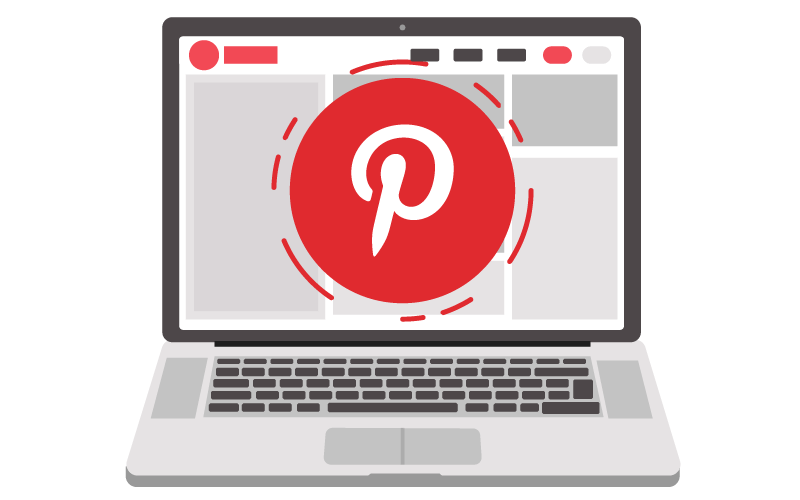 Pinterest social media management Fairfax VA icon